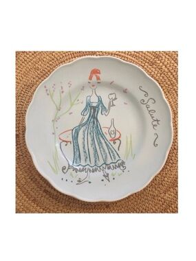 "Salute!" Art Pottery Plate Handmade in Portugal